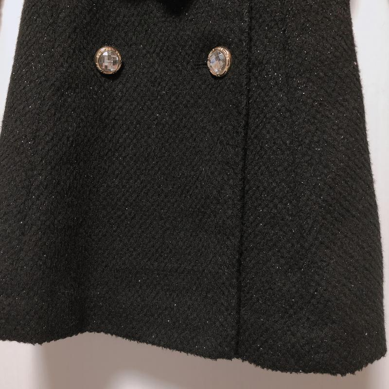 ピンクミックス Pink Mix コート コート一般 無地 黒 / ブラック / X 銀 / シルバー / レディース USED 古着 中古 10014432