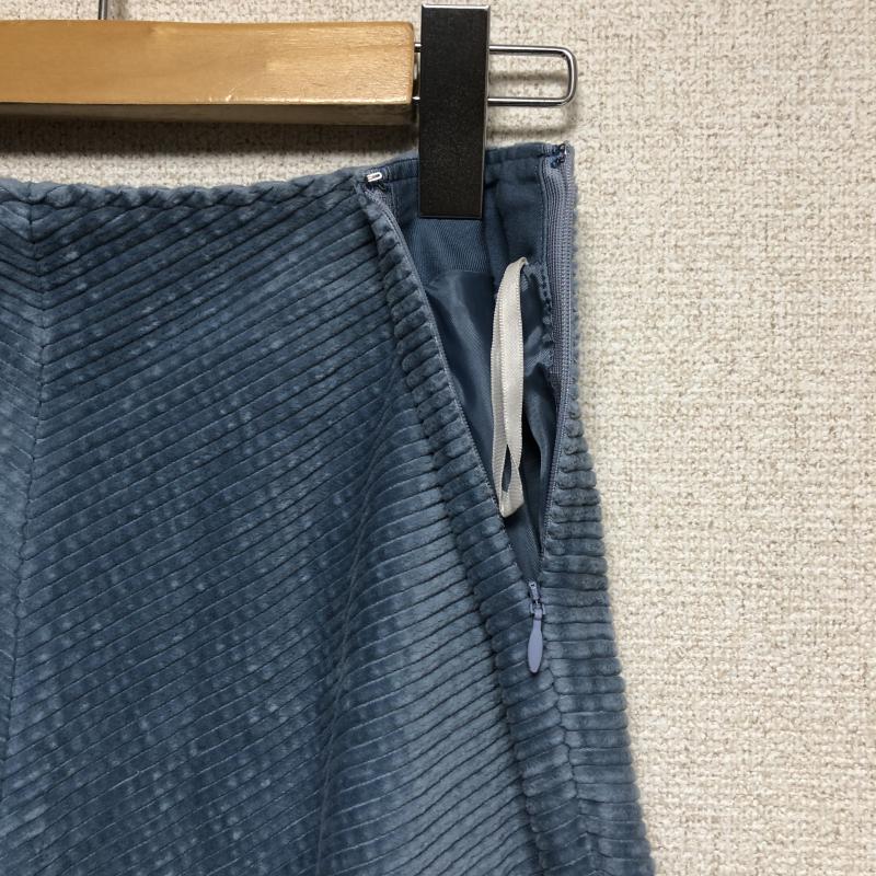 スタイルノート StyleNote スカート ひざ丈スカート コーデュロイフレアスカート 無地 青 / ブルー / レディース USED 古着 中古 10014446