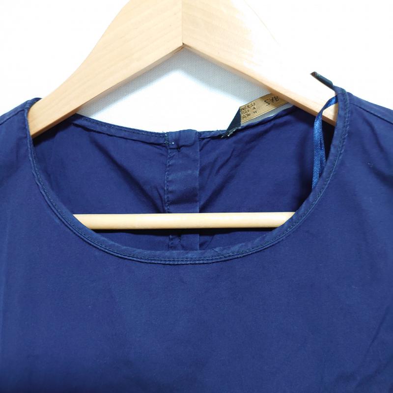 ザラベーシック ZARA BASIC トップス トップス ノースリーブプルオーバーブラウス M 無地 紺 / ネイビー / レディース USED 古着 中古 10014472