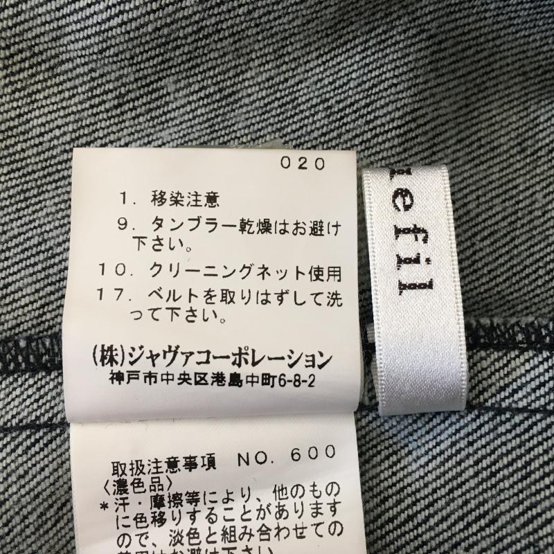 エクリュフィル ecruefil ワンピース ひざ丈スカート M 無地 インディゴ / インディゴ / レディース USED 古着 中古 10014521