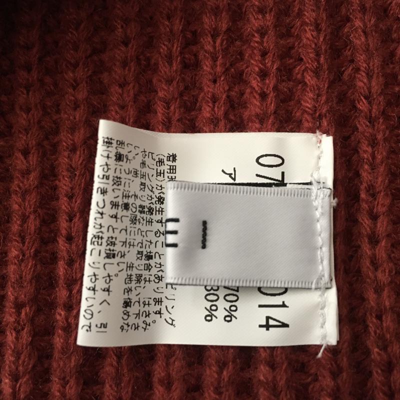 ネイ NEI スカート ひざ丈スカート ニットスカート 無地 えんじ / ワインレッド / レディース USED 古着 中古 10014532