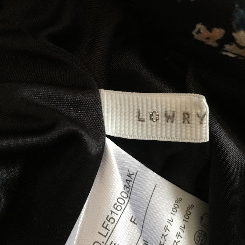 ローリーズファーム LOWRYS FARM パンツ サルエルパンツ FREE 花柄 X 総柄 黒 / ブラック / X 青 / ブルー / X 白 / ホワイト / X 橙 / オレンジ / レディース USED 古着 中古 10014536