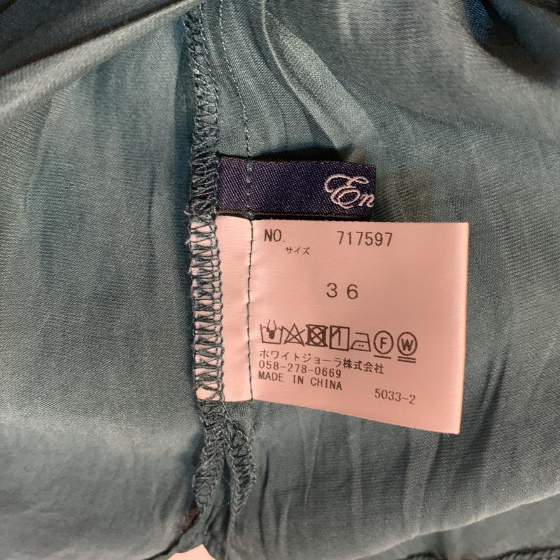 エンネア Ennea シャツ、ブラウス 長袖 36 無地 緑 / グリーン / レディース USED 古着 中古 10014577
