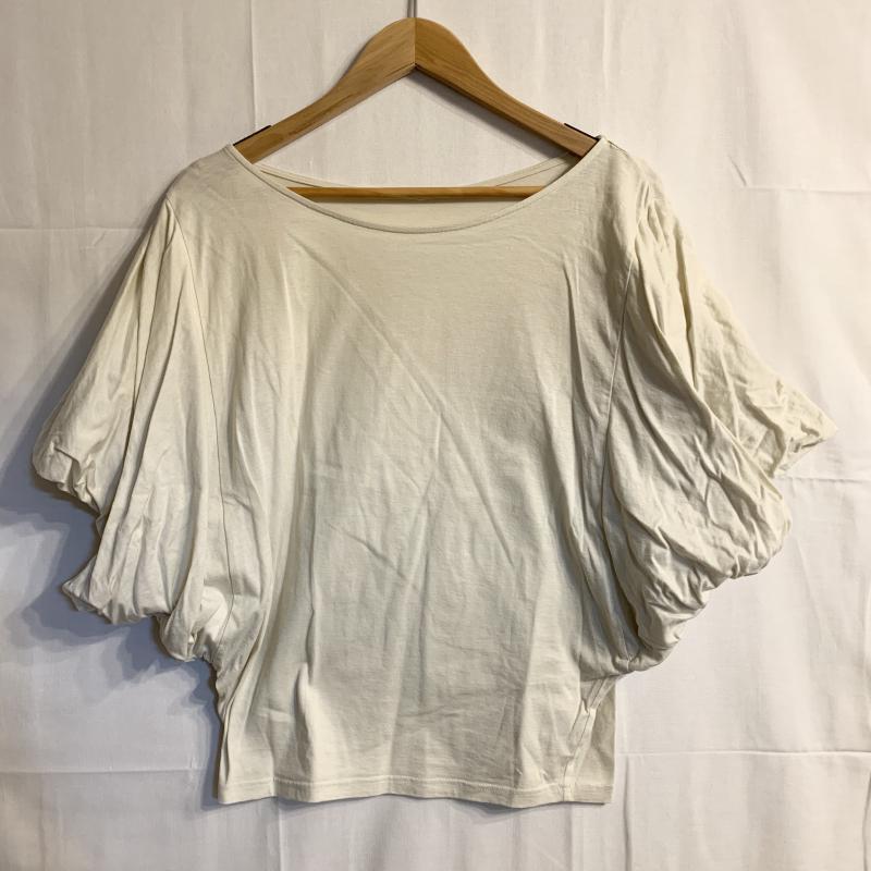アナナス anana カットソー 半袖 40 無地 白 / ホワイト / レディース USED 古着 中古 10014591