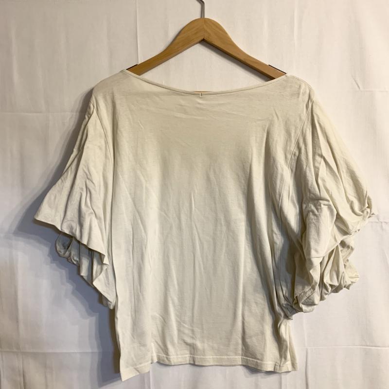 アナナス anana カットソー 半袖 40 無地 白 / ホワイト / レディース USED 古着 中古 10014591