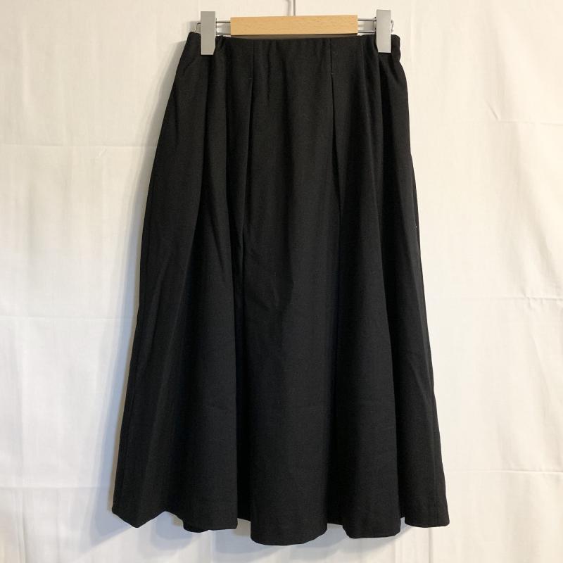 エンネア Ennea スカート ひざ丈スカート 36 無地 黒 / ブラック / レディース USED 古着 中古 10014596