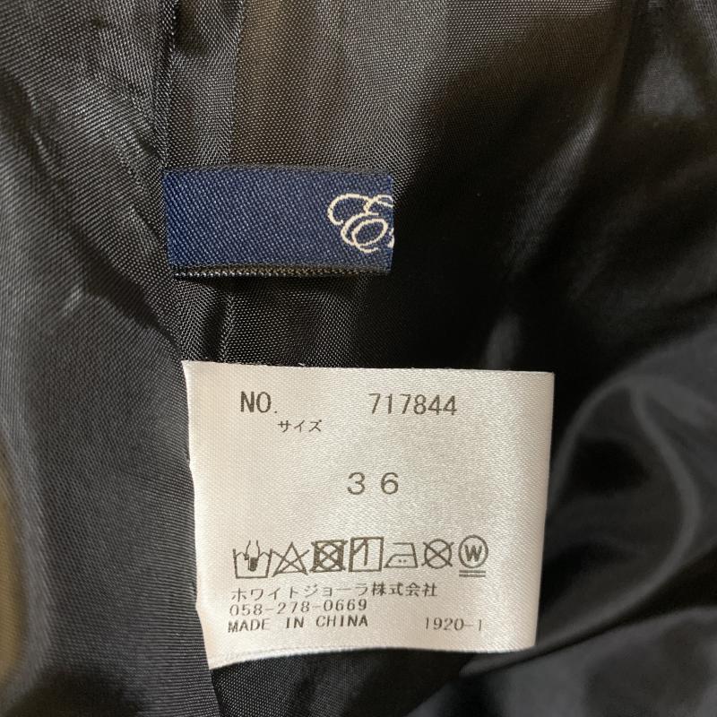 エンネア Ennea スカート ひざ丈スカート 36 無地 黒 / ブラック / レディース USED 古着 中古 10014596