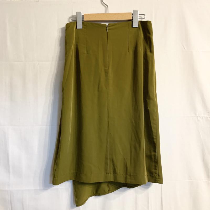 ドナマリー DONA MARIE スカート ひざ丈スカート 無地 カーキ / カーキ / レディース USED 古着 中古 10014600