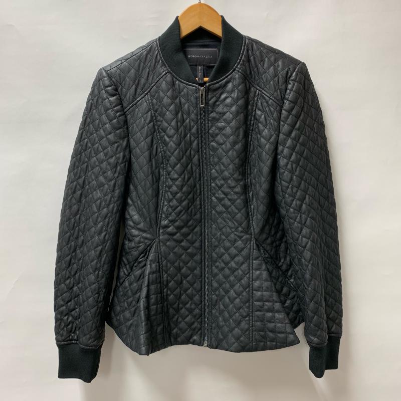 ビーシービージーマックスアズリア BCBGMAXAZRIA ジャケット、上着 ジャンパー、ブルゾン キルティング 合皮 フェイクレザー S 無地 X 黒 / ブラック / レディース USED 古着 中古 10014630
