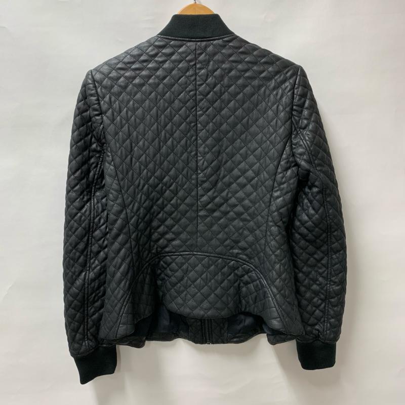 ビーシービージーマックスアズリア BCBGMAXAZRIA ジャケット、上着 ジャンパー、ブルゾン キルティング 合皮 フェイクレザー S 無地 X 黒 / ブラック / レディース USED 古着 中古 10014630