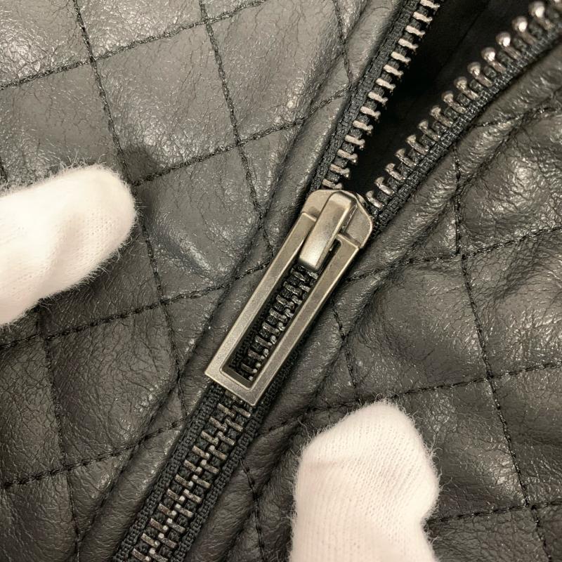 ビーシービージーマックスアズリア BCBGMAXAZRIA ジャケット、上着 ジャンパー、ブルゾン キルティング 合皮 フェイクレザー S 無地 X 黒 / ブラック / レディース USED 古着 中古 10014630