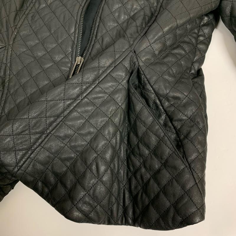 ビーシービージーマックスアズリア BCBGMAXAZRIA ジャケット、上着 ジャンパー、ブルゾン キルティング 合皮 フェイクレザー S 無地 X 黒 / ブラック / レディース USED 古着 中古 10014630