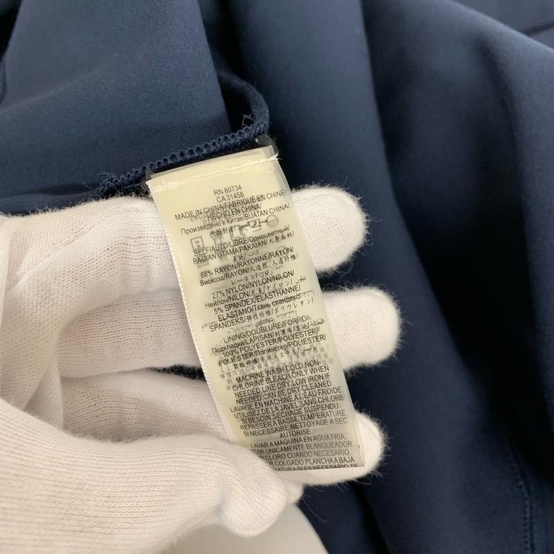 ビーシービージーマックスアズリア BCBGMAXAZRIA シャツ、ブラウス 長袖 フレア 3L 無地 紺 / ネイビー / レディース USED 古着 中古 10014631