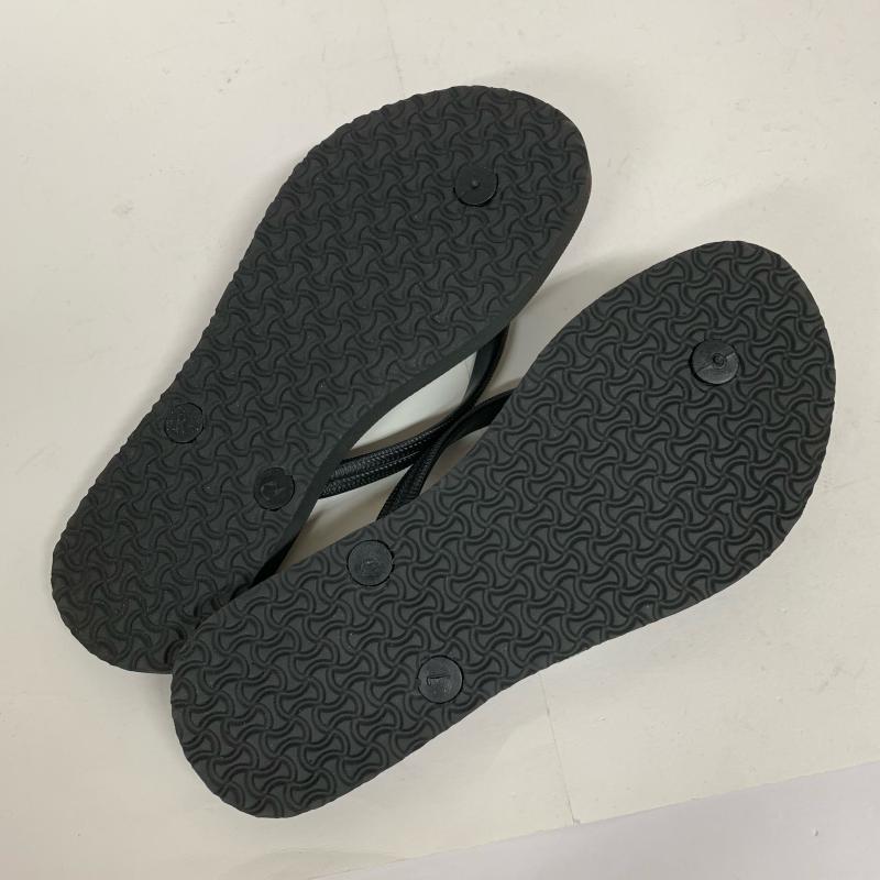 セオリー theory シューズ シューズ ビーチサンダル 無地 X ロゴ、文字 黒 / ブラック / レディース USED 古着 中古 10014632