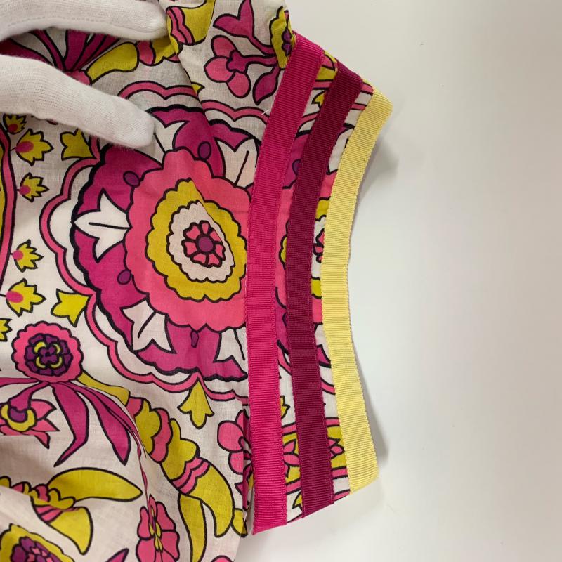 トリーバーチ TORY BURCH シャツ、ブラウス 長袖 0 総柄 X 花柄 桃 / ピンク / X 黄 / イエロー / X 白 / ホワイト / X マルチカラー / マルチカラー / レディース USED 古着 中古 10014635