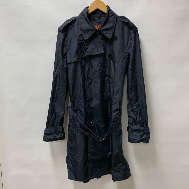 アスペジ ASPESI コート トレンチコート 無地 黒 / ブラック / レディース USED 古着 中古 10014640