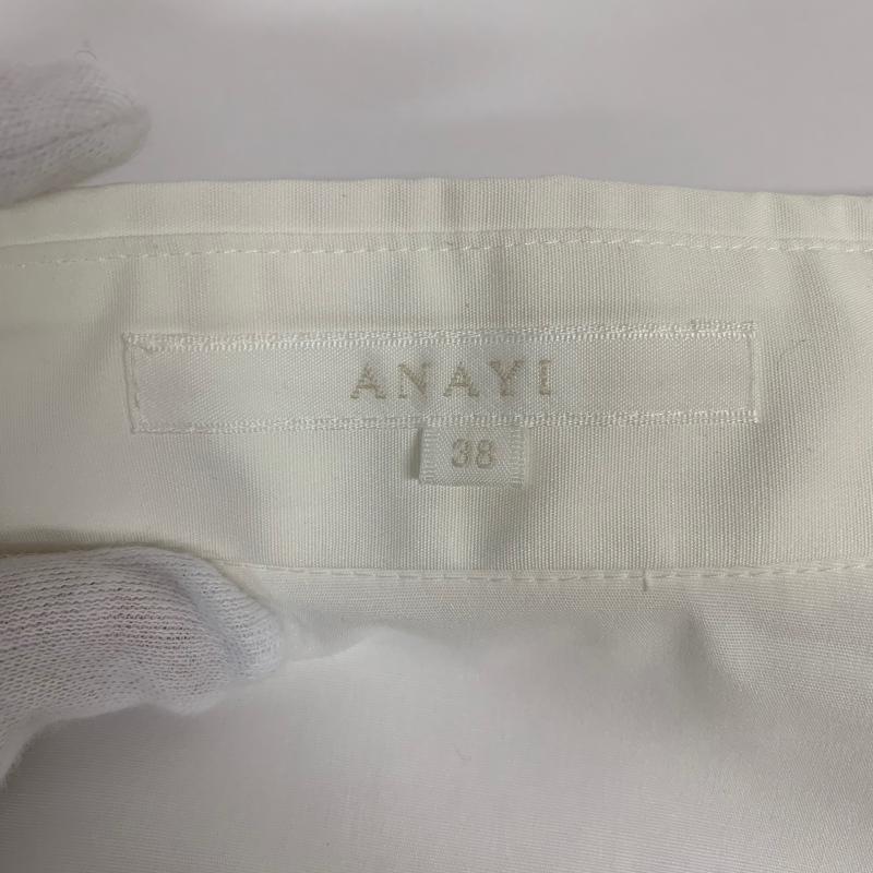 アナイ ANAYI シャツ、ブラウス 七分袖 38 無地 白 / ホワイト / レディース USED 古着 中古 10014644