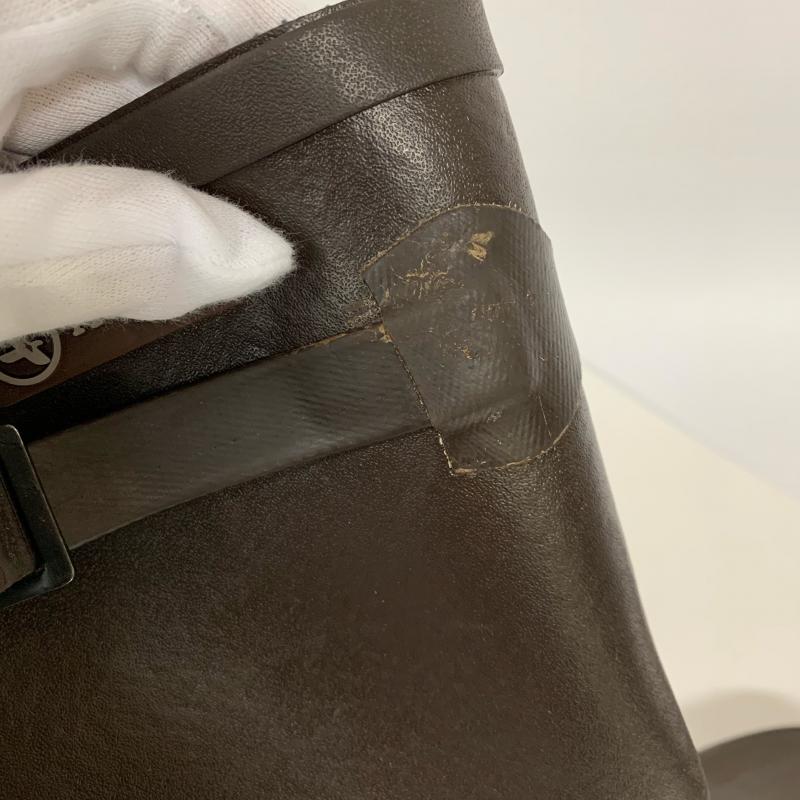 エーグル AIGLE 長靴、レインシューズ 長靴、レインシューズ 無地 X ロゴ、文字 茶 / ブラウン / レディース USED 古着 中古 10014652