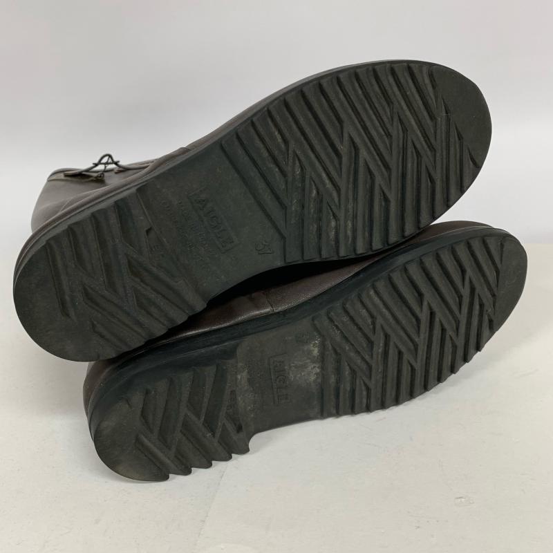 エーグル AIGLE 長靴、レインシューズ 長靴、レインシューズ 無地 X ロゴ、文字 茶 / ブラウン / レディース USED 古着 中古 10014652