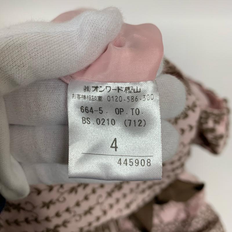 トッカ TOCCA ワンピース ひざ丈スカート 4 無地 X 総柄 X 花柄 X 刺繍 桃 / ピンク / X 茶 / ブラウン / レディース USED 古着 中古 10014664