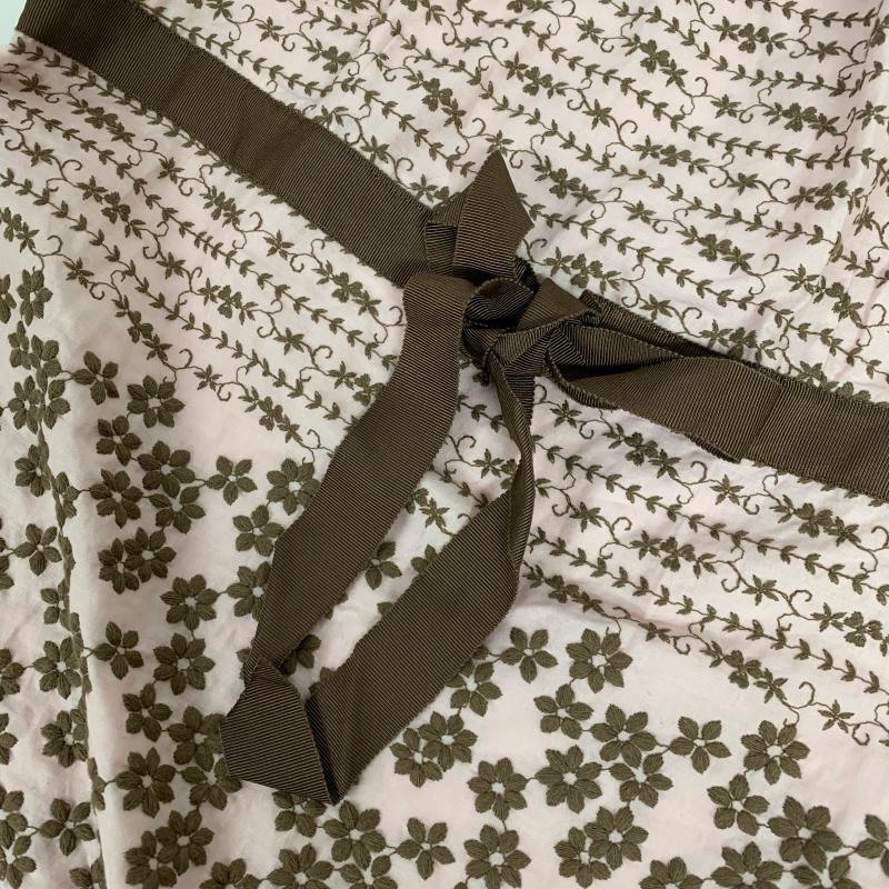 トッカ TOCCA ワンピース ひざ丈スカート 4 無地 X 総柄 X 花柄 X 刺繍 桃 / ピンク / X 茶 / ブラウン / レディース USED 古着 中古 10014664