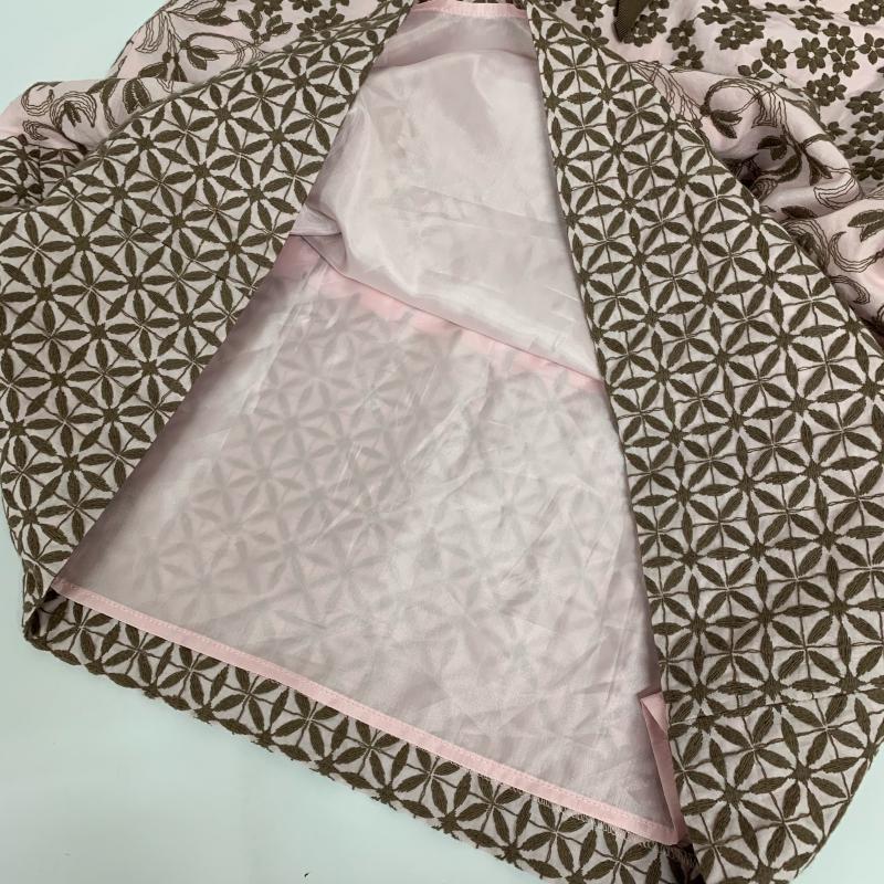 トッカ TOCCA ワンピース ひざ丈スカート 4 無地 X 総柄 X 花柄 X 刺繍 桃 / ピンク / X 茶 / ブラウン / レディース USED 古着 中古 10014664