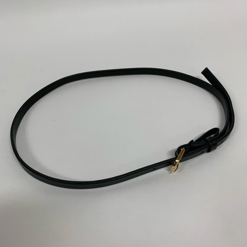 アナイ ANAYI ワンピース ひざ丈スカート ベルト、インナーキャミソール付き 38 ボーダー柄 黒 / ブラック / X 灰 / グレー / レディース USED 古着 中古 10014671