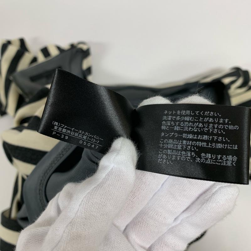 アナイ ANAYI ワンピース ひざ丈スカート 38 ボーダー柄 白 / ホワイト / X 灰 / グレー / レディース USED 古着 中古 10014672