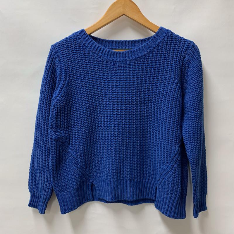 アナイ ANAYI ニット、セーター 長袖 38 無地 青 / ブルー / レディース USED 古着 中古 10014679