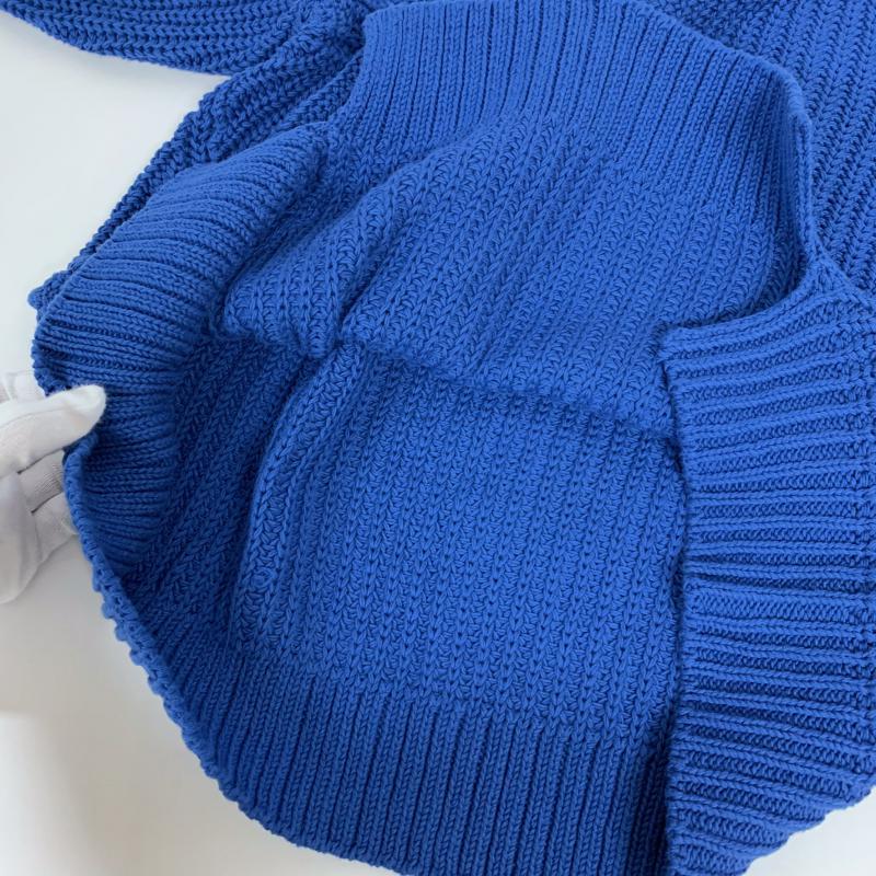 アナイ ANAYI ニット、セーター 長袖 38 無地 青 / ブルー / レディース USED 古着 中古 10014679