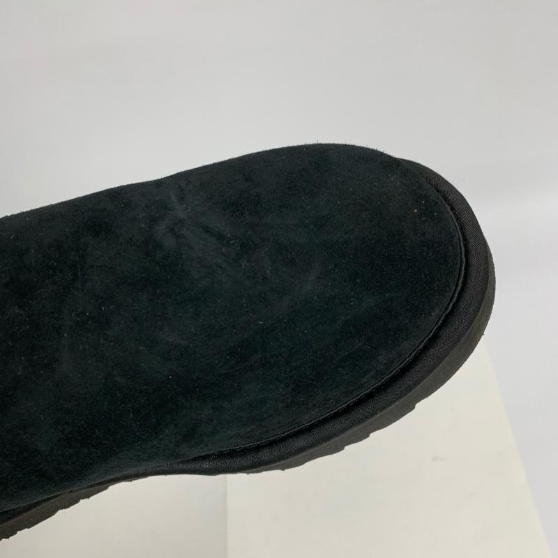アグ UGG ブーツ ショートブーツ W CLASSIC MINI/CRYSTAL BOW/1006749 22.0cm 無地 X ワンポイント X ロゴ、文字 X 黒 / ブラック / レディース USED 古着 中古 10014693