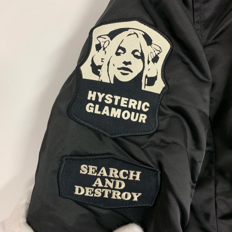ヒステリックグラマー HYSTERIC GLAMOUR ジャケット、上着 ジャンパー、ブルゾン FREE 無地 X ロゴ、文字 黒 / ブラック / X 茶 / ブラウン / レディース USED 古着 中古 10014703