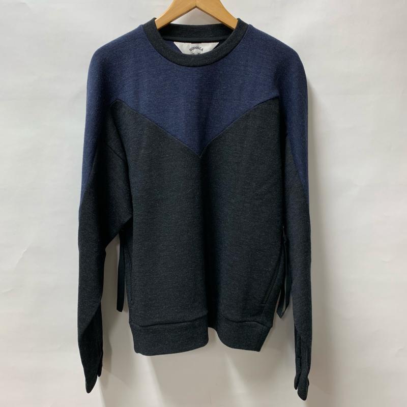 サンシー SUNSEA ニット、セーター 長袖 17A16 2 無地 X 紺 / ネイビー / X 黒 / ブラック / レディース USED 古着 中古 10014746
