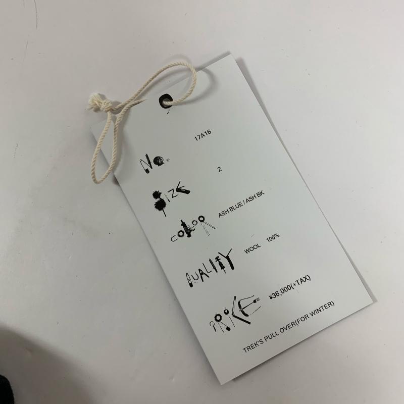 サンシー SUNSEA ニット、セーター 長袖 17A16 2 無地 X 紺 / ネイビー / X 黒 / ブラック / レディース USED 古着 中古 10014746