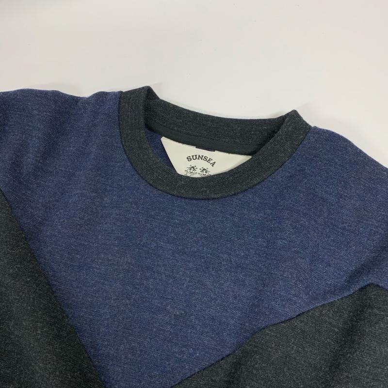 サンシー SUNSEA ニット、セーター 長袖 17A16 2 無地 X 紺 / ネイビー / X 黒 / ブラック / レディース USED 古着 中古 10014746