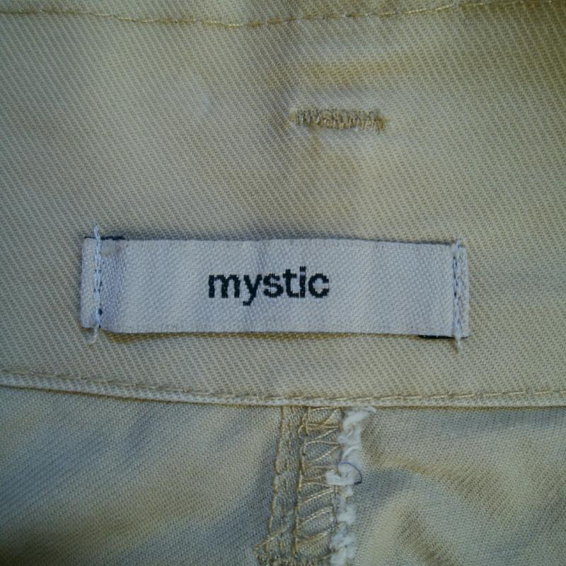 ミスティック mystic ボトムス ボトムス ワイドパンツ 1 無地 X ベージュ / ベージュ / レディース USED 古着 中古 10014756