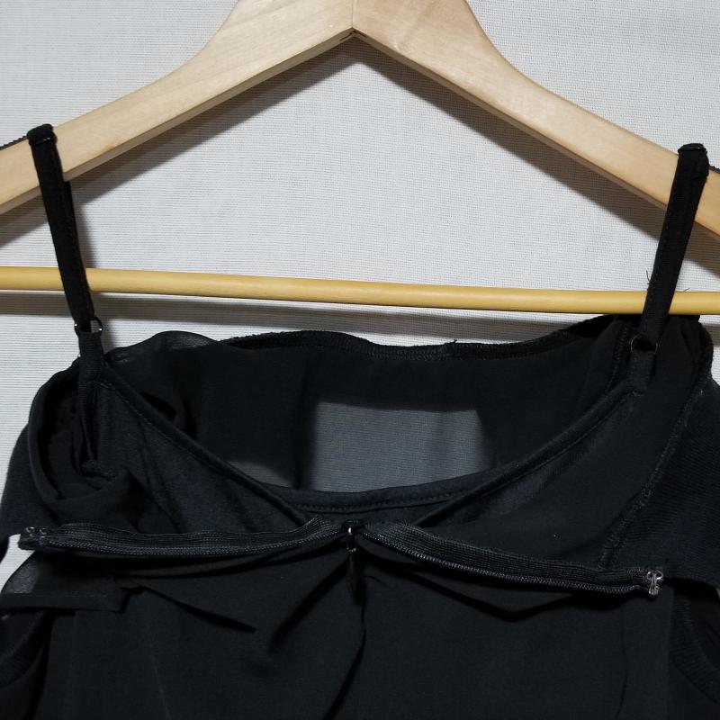 リランドチュール Rirandture ワンピース ひざ丈スカート 2 無地 X 花柄 白 / ホワイト / X 黒 / ブラック / レディース USED 古着 中古 10014799