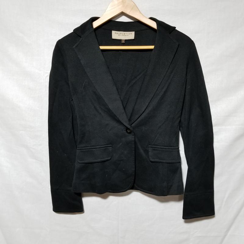 プロポーションボディドレッシング PROPORTION BODY DRESSING ジャケット、上着 ジャケット、ブレザー 3 無地 黒 / ブラック / レディース USED 古着 中古 10014827