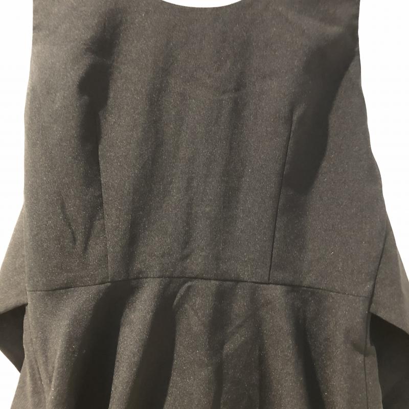 リエンダ rienda シャツ、ブラウス 半袖 ノースリーブ S 無地 黒 / ブラック / レディース USED 古着 中古 10014857