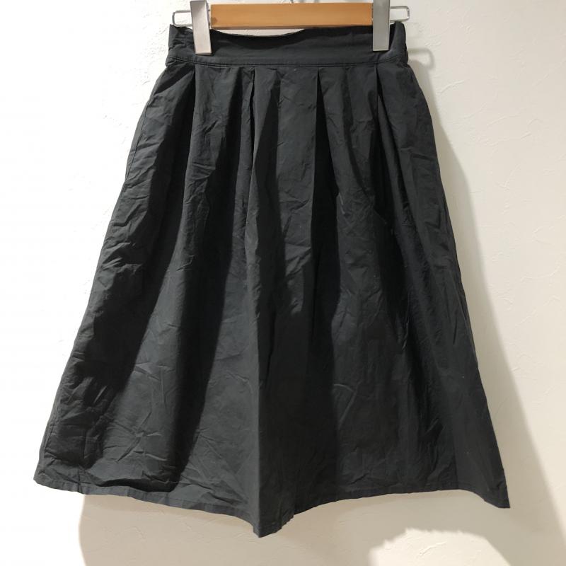 セシルマクビー CECIL McBEE スカート ひざ丈スカート M 無地 黒 / ブラック / レディース USED 古着 中古 10014866