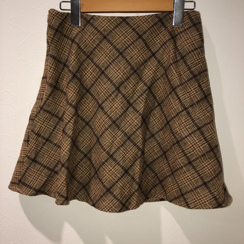ダズリン dazzlin スカート ミニスカート M チェック ベージュ / ベージュ / X 茶 / ブラウン / X 橙 / オレンジ / レディース USED 古着 中古 10014867