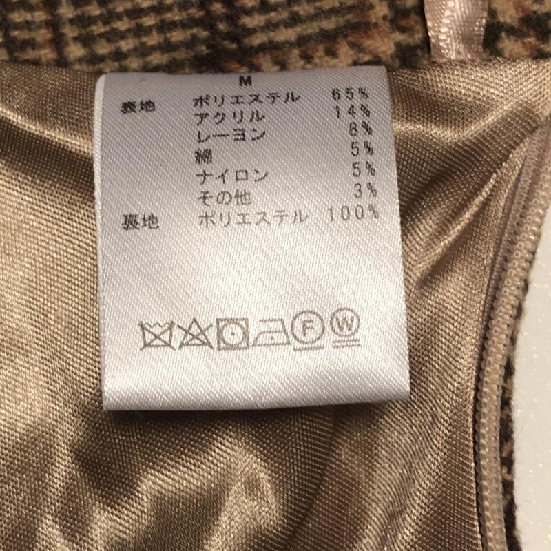 ダズリン dazzlin スカート ミニスカート M チェック ベージュ / ベージュ / X 茶 / ブラウン / X 橙 / オレンジ / レディース USED 古着 中古 10014867