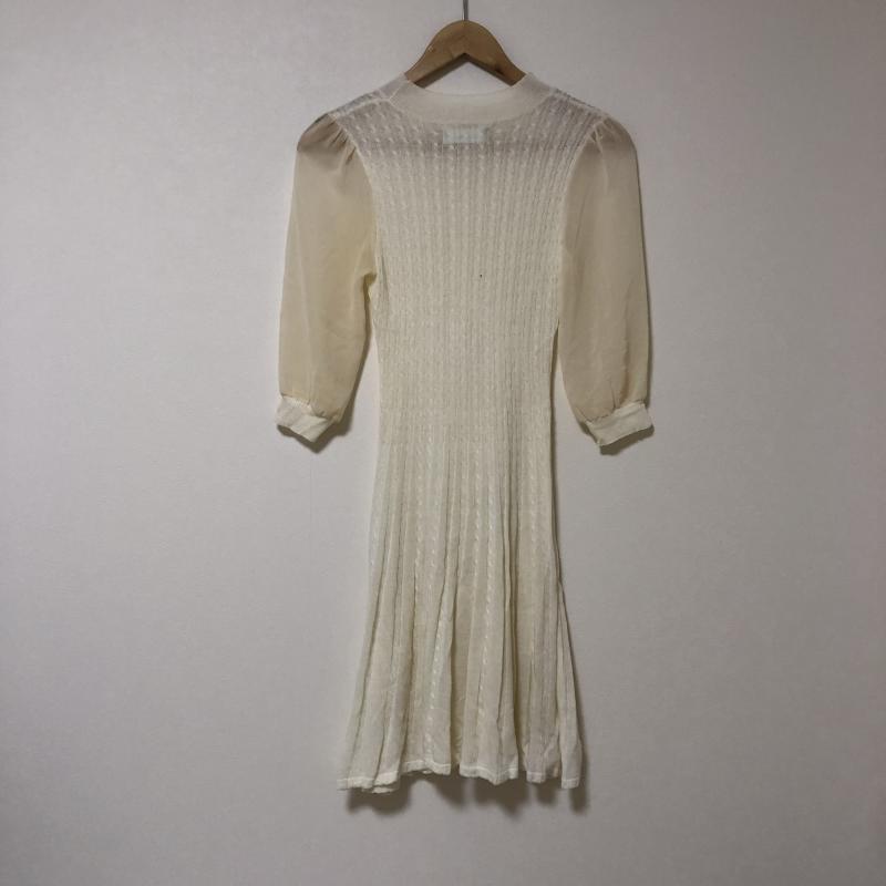 ダズリン dazzlin ワンピース ひざ丈スカート FREE 無地 白 / ホワイト / レディース USED 古着 中古 10014898
