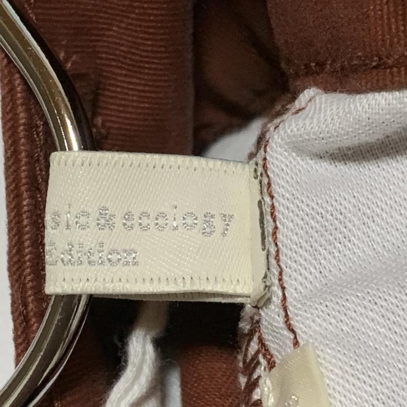 アースミュージックアンドエコロジー earth music&ecology スカート ひざ丈スカート S 無地 茶 / ブラウン / レディース USED 古着 中古 10014918