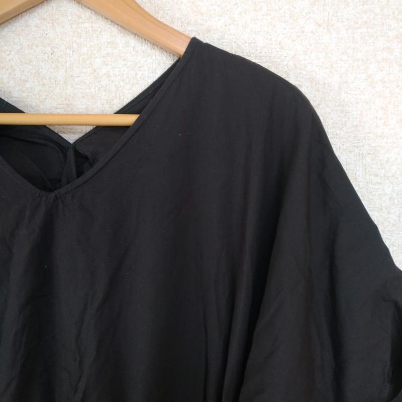 イッカ ikka ワンピース ロングスカート L 無地 黒 / ブラック / レディース USED 古着 中古 10014952