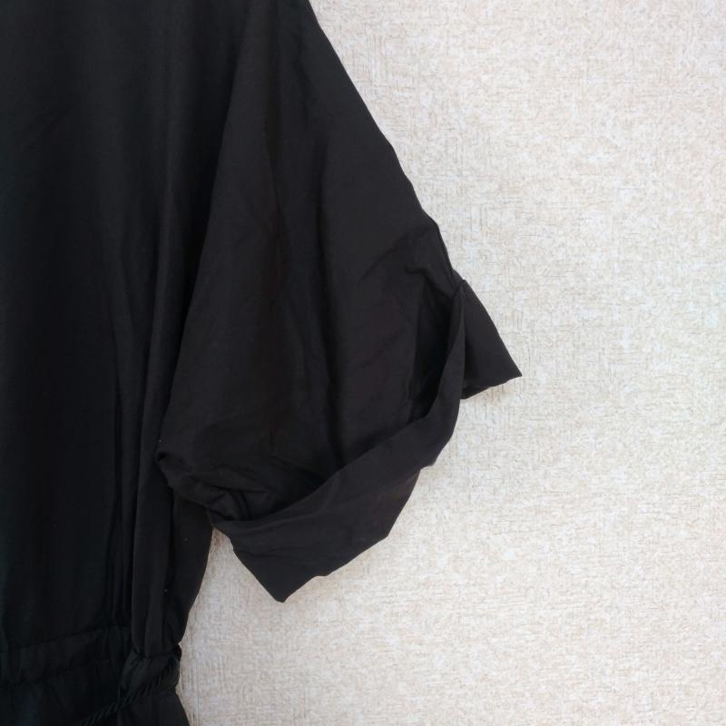 イッカ ikka ワンピース ロングスカート L 無地 黒 / ブラック / レディース USED 古着 中古 10014952