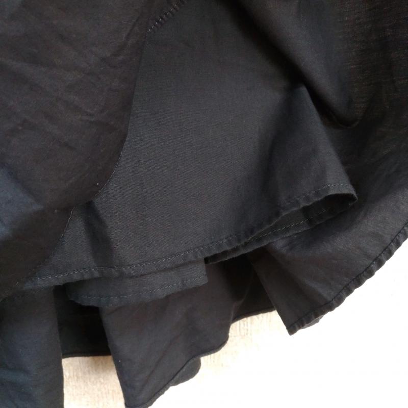 イッカ ikka ワンピース ロングスカート L 無地 黒 / ブラック / レディース USED 古着 中古 10014952