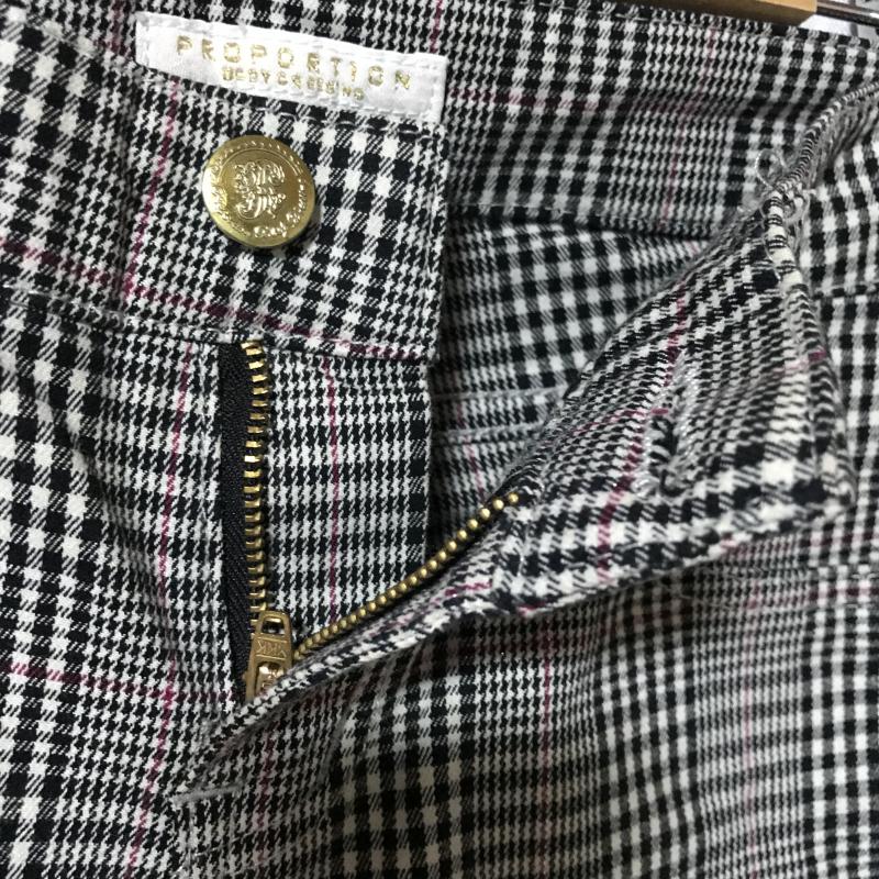 プロポーションボディドレッシング PROPORTION BODY DRESSING パンツ スラックス チェック 黒 / ブラック / X 灰 / グレー / X 桃 / ピンク / レディース USED 古着 中古 10014977