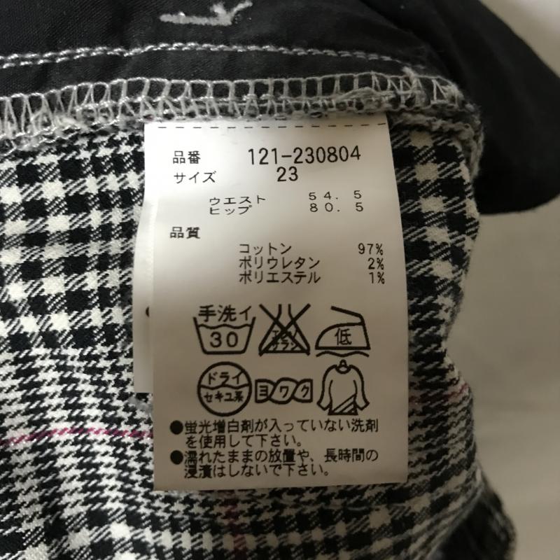 プロポーションボディドレッシング PROPORTION BODY DRESSING パンツ スラックス チェック 黒 / ブラック / X 灰 / グレー / X 桃 / ピンク / レディース USED 古着 中古 10014977