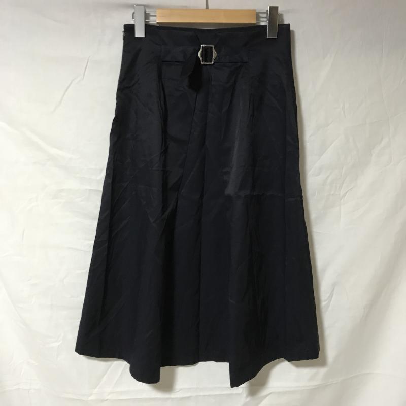 アバハウスドゥウ゛ィネット Abahouse Devinette スカート ひざ丈スカート 36 無地 紺 / ネイビー / レディース USED 古着 中古 10014981